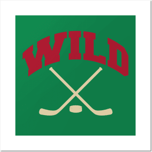 Wild Hockey Small Logo Posters and Art